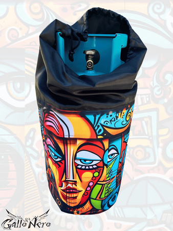 Cover for a 11kg MEXICO gas cylinder GalloNero