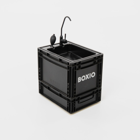 BOXIO WASH MAX+ - mobilna umywalka z filtrem wody, prysznicem i Euroboxą SOLO UP