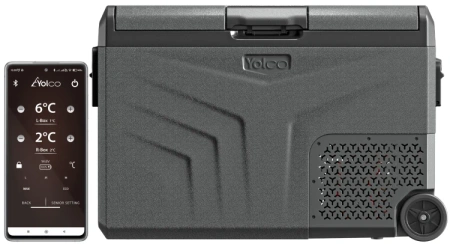 Yolco przenośna lodówka kompresorowa TCX50 50 l, dwustrefowa, Space Grey