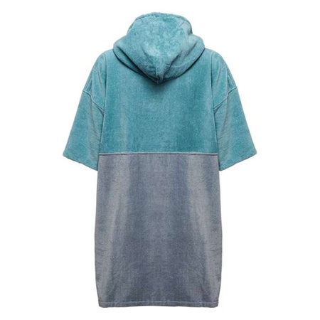 Bath Towel Poncho, blue-grey, XL