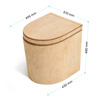TROBOLO TinyBlœm - wooden separating toilet with external urine drain and integrated exhaust