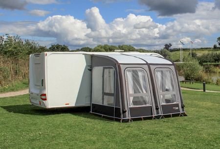 Przedsionek dmuchany częściowy CAMPTECH Opal Air 300 do kampera i przyczepy z podnoszonym dachem - szer. 300 cm, wys. montażu 265-280 cm, Camptex All Season, 26,1 kg