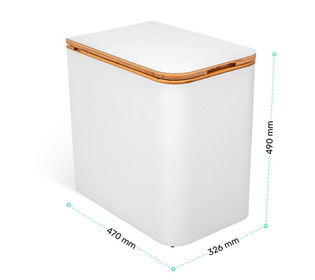 TROBOLO SilvaBlœm - wooden composting toilet with urine separation, white