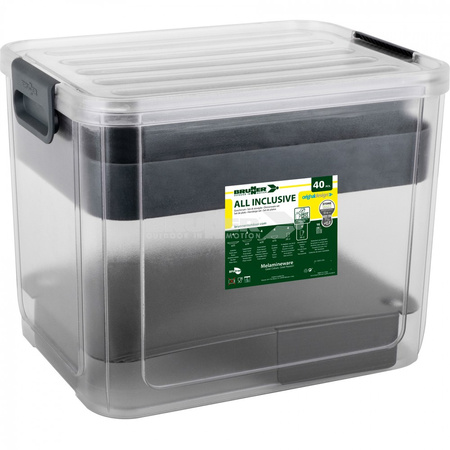 Brunner Pearl All Inclusive VIP - STONEtouch tableware set for 4, 40 pieces, with storage box, anti-slip