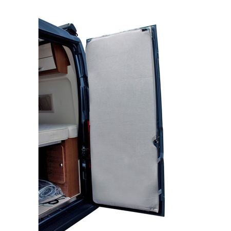 HINDERMANN PREMIO 2-part rear door insulation for Fiat Ducato H2, light beige, magnetic mounting