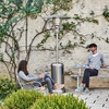 Carbon Garden Elegante - Gazowy parasol grzewczy 8kW Srebrny
