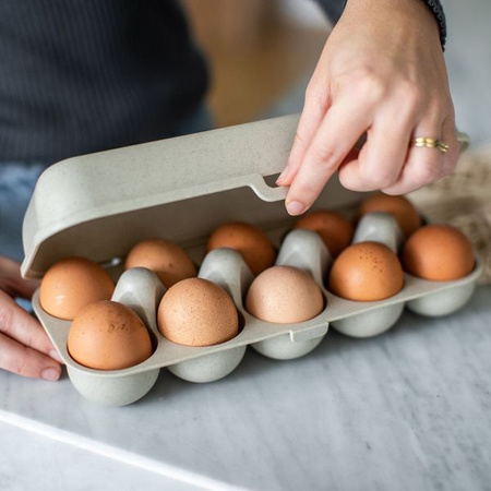 Pojemnik na jajka Koziol EGGS TO GO – zielony, na 10 jajek