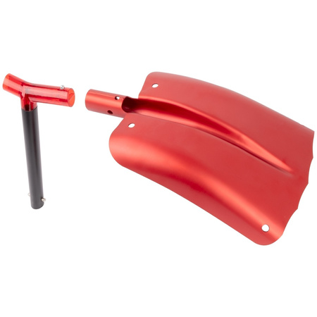 Brunner Arlo 0203012N shovel - three-piece aluminium all-purpose shovel, 95 cm, with storage bag, red