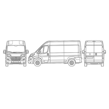 Wewnętrzna osłona termiczna szyb kabiny Fiat Ducato 1991–1993