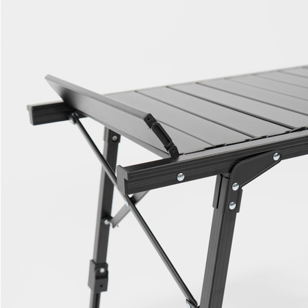 BOXIO TABLE - aluminium camping table for 3 Euroboxes with legs 40-62 cm