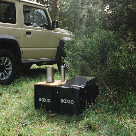 BOXIO COOK - stainless steel gas stove in a 40 x 30 x 28 cm Eurobox