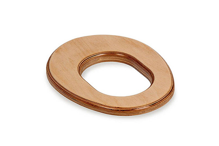 TROBOLO children's seat for composting toilet seat - alder and birch plywood