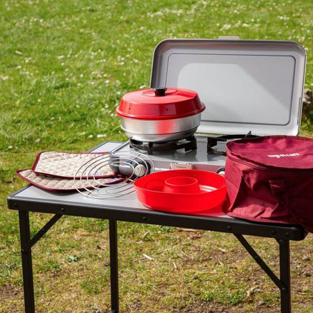 Omnia Kit 1 - Classic 2 l stovetop oven with silicone mould, oven rack, bag and pot holders, 5 items