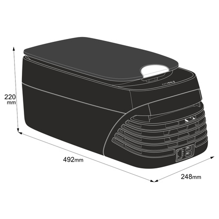 Lodówka przenośna kompresorowa Yolco 8L CX8 Black