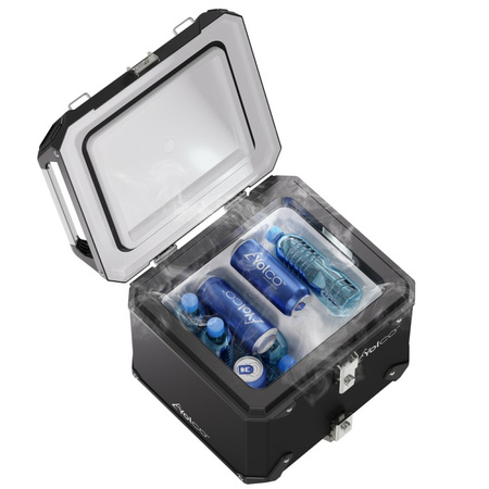 Yolco kompresorowa lodówka motocyklowa topcase MCX17 17 l, czarna