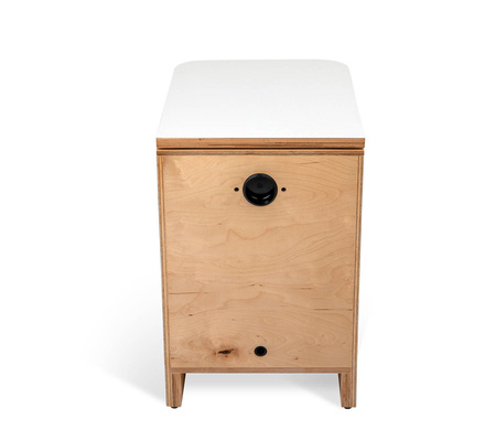 TROBOLO SilvaBlœm - wooden composting toilet with urine separation, white
