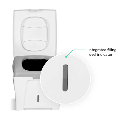 TROBOLO WandaGO Lite portable separating toilet 3.6 kg - camper, van, no water or chemicals