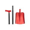 Brunner Arlo 0203012N shovel - three-piece aluminium all-purpose shovel, 95 cm, with storage bag, red