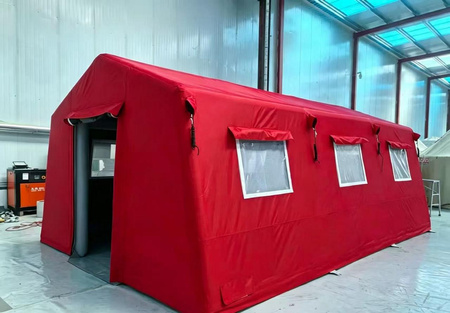 Namiot pneumatyczny ratunkowy 600 x 400 x 280 cm, czerwony