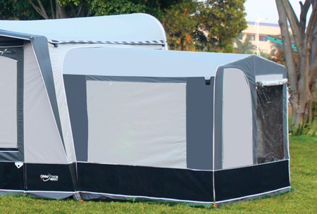 Przedsionek do przyczepy CAMPTECH Jade 21 - obwód 1150-1175 cm, Camptex All Season, 4 okna, stelaż osobno