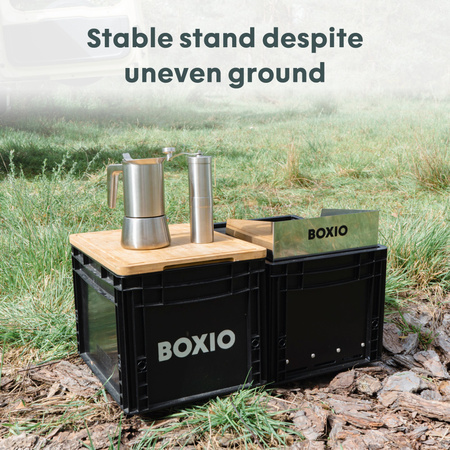 BOXIO COOK - kuchenka gazowa ze stali nierdzewnej w Euroboxie 40 x 30 x 28 cm