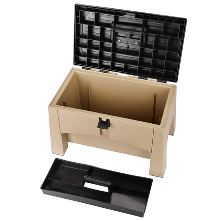 Stool with storage compartment Yolco ST2 SAND
