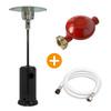 Carbon Garden Sun - Gas heating umbrella 5-13kW Black