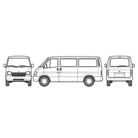 Wewnętrzna osłona termiczna szyb kabiny Ford Transit od 2014