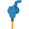 Extension Cable Camping CEE-CEE/Schuko, 25 m orange