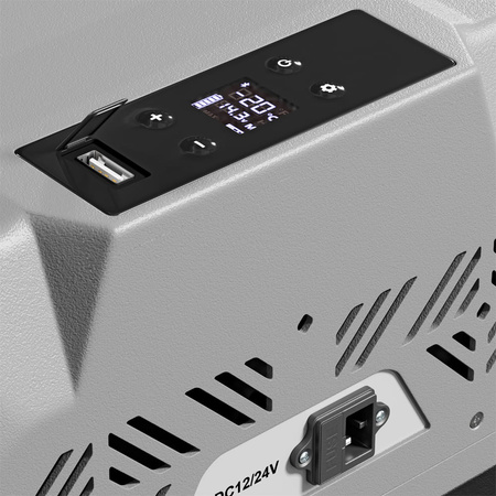 Turystyczna lodówka kompresorowa Yolco BX50 47l Bluetooth 60W Szara