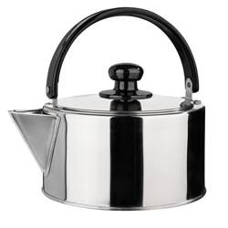 Czajnik ze stali nierdzewnej 2,5 l - do kuchenki indukcyjnej, składana rączka, duży otwór wlewowy, Ø 18 cm, na kemping i do kampera