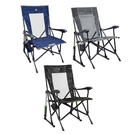 GCI Outdoor krzesło bujane turystyczne składane RoadTrip Rocker ciemnozielone