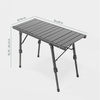BOXIO TABLE - aluminiowy stół kempingowy na 3 Euroboxy z regulacją nóg 40-62 cm