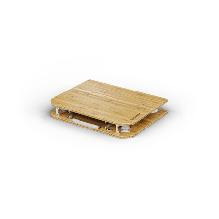 Dometic GO Compact Bamboo Camp Table with Adjustable Height