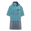 Bath Towel Poncho, blue-grey, XL