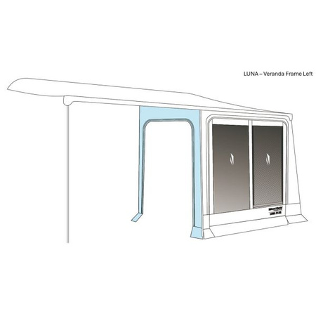 Veranda Frame for Luna Plus, left-hand