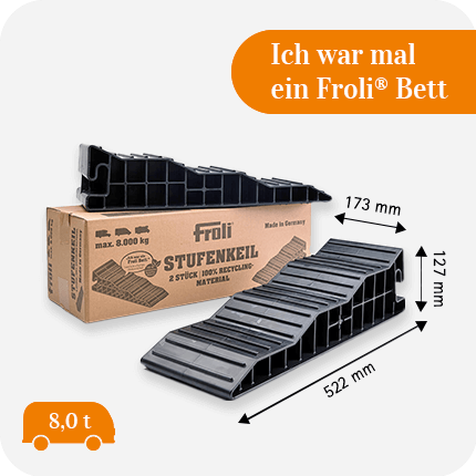 Klin poziomujący zestaw 2 szt, 522x173x127 mm, 100% z recyklingu