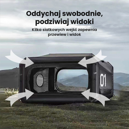 Namiot dmuchany DiscoVolante kapsuła 350 x 300 x 220 cm, czarny