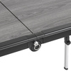 Brunner Dinemic Elùtop folding camping table 124 x 70 cm - aluminium, honeycomb top, height 56-85 cm