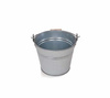TROBOLO Zestaw: ocynkowane wiadro 15 l z drewnianym uchwytem i aluminiowa miarka 350 ml na ściółkę
