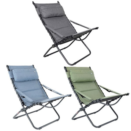 Krzesło rozkładane fotel Crespo AP/262 Tex-Comfort, Zielone