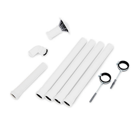 TROBOLO Exhaust pipe set DN 50 for composting toilets - ventilation without electricity