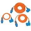 Extension Cable Camping CEE-CEE/Schuko, 25 m orange