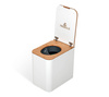TROBOLO SilvaBlœm - wooden composting toilet with urine separation, white