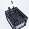 BOXIO WASH - mobilna umywalka z pompką ręczną w formacie Eurobox, 2 x 5 l