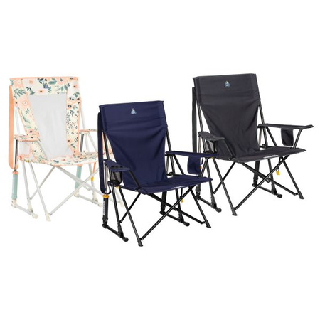GCI Outdoor fotel bujany turystyczny Comfort Pro Rocker składany antracyt