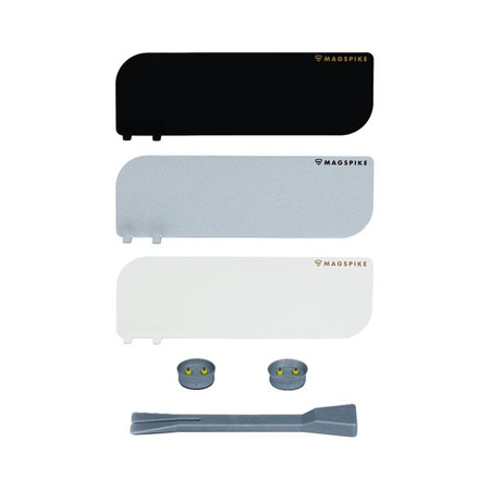 Base Plate with Magnet MagSpike Set M+ with Integrated Hooks, silver