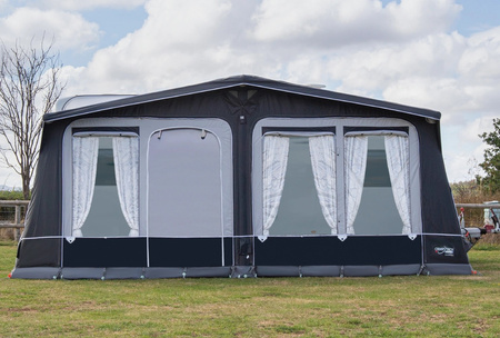 CAMPTECH Diamant Air 13 inflatable seasonal awning - circumference 950-975 cm, Camptex All Season, 4 windows