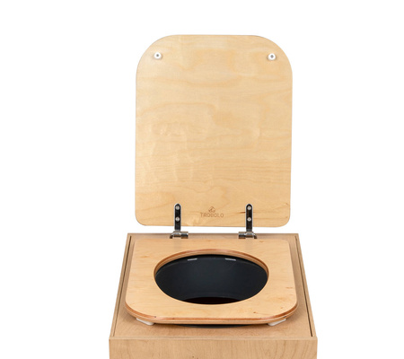 TROBOLO TeraBlœm Plus - drewniana toaleta kompostująca XL z separacją moczu, zestaw do montażu, 22 l